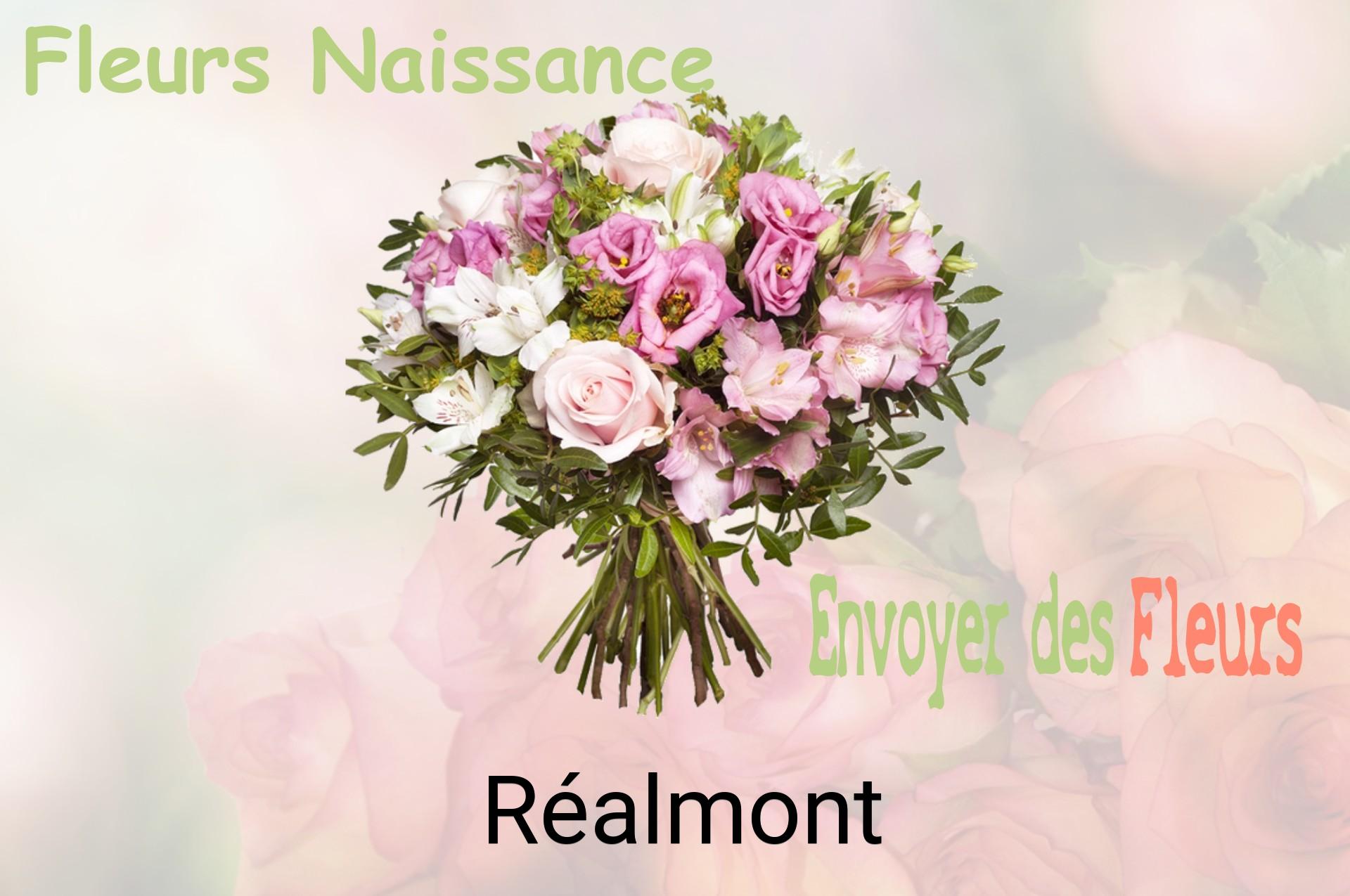 Bouquet de fleurs de naissance livré à Réalmont