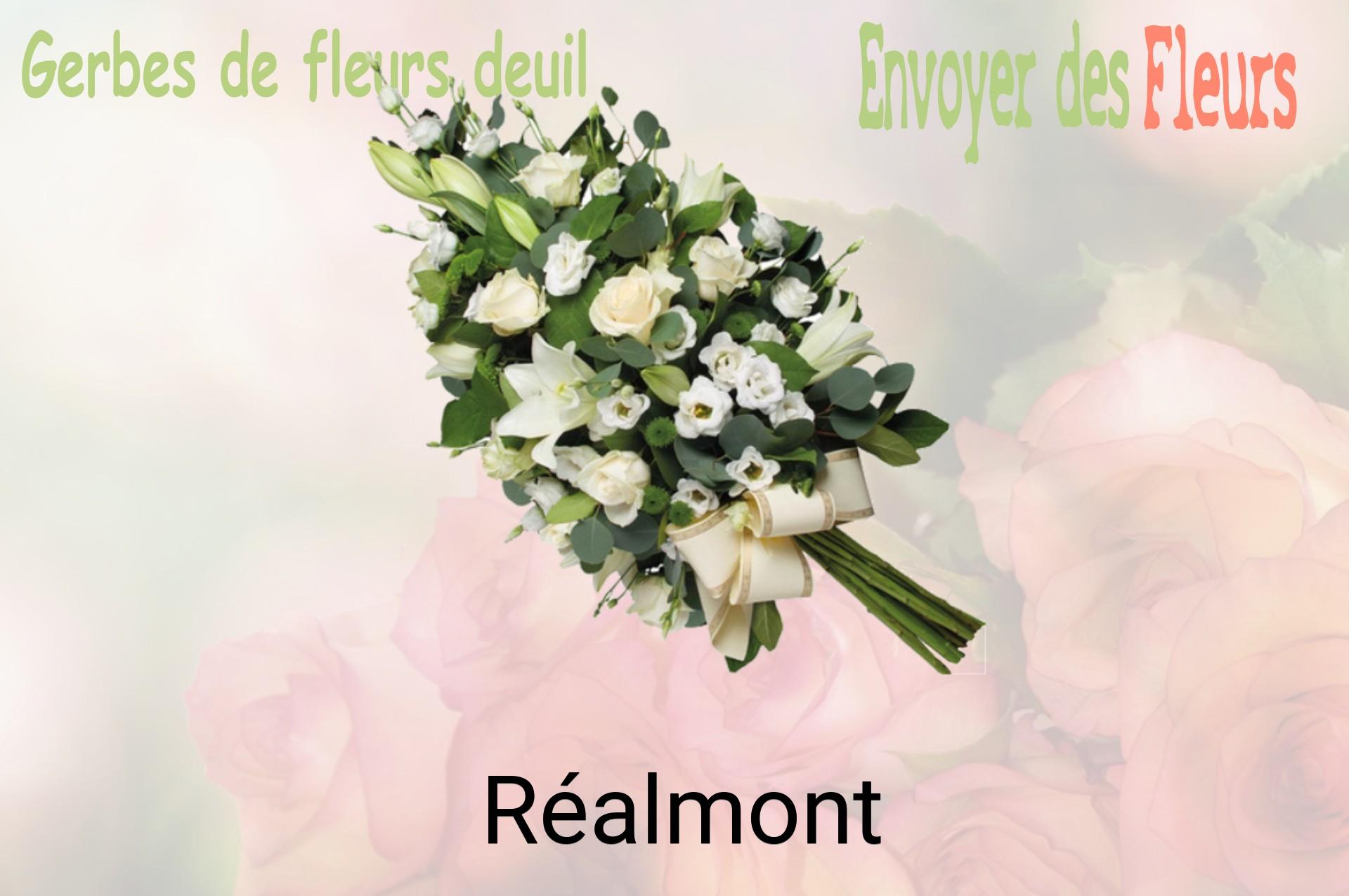Gerbe de fleurs de deuil livrée à Réalmont